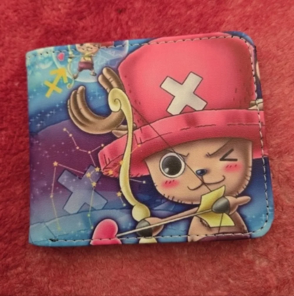 New chopper one piece anime manga leather wallet